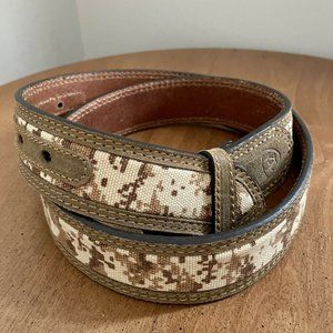Ariat Men's Digital Camo Western Belt - A1030844 Size 34 WITHOUT Buckle
